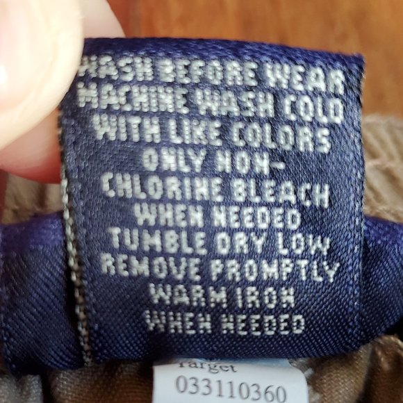 Cherokee Tan Elastic Waist Pants Size 18 Months - Picture 4 of 6